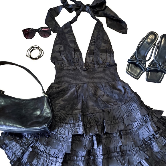 NWT LoveShackFancy Quintelle Dress | Black | Size S | $595 Retail - Picture 2 of 11